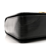 Calfskin Medallion Tribute Shoulder Bag  Black