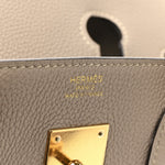 Togo Birkin 30 Gris Tourterelle
