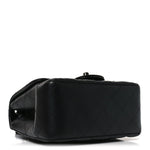 Lambskin Quilted Mini Square Flap So Black