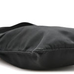Nylon Small Flat Messenger Bag Black