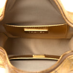 Metallic Lambskin Quilted Walk Of Fame Star Bag Gold