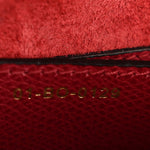 Grained Calfskin Saddle Bag Red