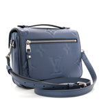 Metallic Empreinte Monogram Giant Pochette Metis Navy Nacre