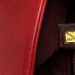 Glazed Calfskin Quilted Small Coco Boy Flap Red