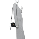 Calfskin Matelasse Mini GG Marmont Chain Shoulder Bag Black