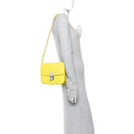 Liege Calfskin Medium Classic Box Flap Bag Fluo Yellow