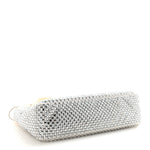Satin Crystal Mini Re-Edition 2000 Bag White