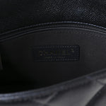 Iridescent Caviar Quilted Mini My Perfect Flap Black