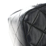 Lambskin Quilted Mini Square Flap Black