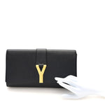 Calfskin Classic Y Ligne Clutch Black