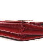 Grained Calfskin Medium Monogram Sunset Satchel Red