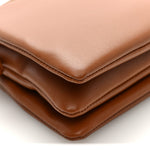 Smooth Lambskin Trio Crossbody Flap Bag Soft Tan