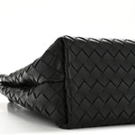 Nappa Intrecciato Medium Andiamo Shoulder Bag Black