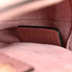Smooth Calfskin Mini Saddle Bag Antique Pink