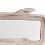 Shiny Caviar Preppy Coco Long Vanity With Strap White