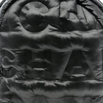 Nylon Embossed Small Doudoune Backpack Grey