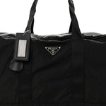 Tessuto Nylon Saffiano Carry On Travel Bag Black