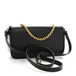 Box Calfskin 30 Montaigne Avenue Pouch Black