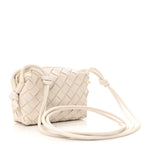 Nappa Intrecciato Candy Loop Camera Bag White