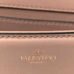 Calfskin Crystal Vlogo Small Loco Shoulder Bag Rose Cannelle