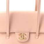 Shiny Caviar Mini Preppy Coco Shoulder Bag Light Pink
