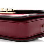 Crepe Wool Silk GG Monogram Go Small Shoulder Bag Rosso Ancora