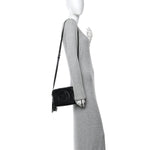 Pebbled Calfskin Small Soho Disco Bag Black