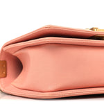Caviar Quilted Small Boy Flap Light Pink