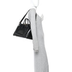 Shiny Lord Calfskin Medium Antigona Black