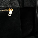 Grained Deerskin Bea Tote Black
