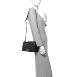 Lambskin Chain Quilted Medium Boy Flap Black
