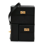 Epsom Kelly Multi Pocket Pochette To Go Black