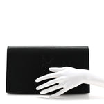 Calfskin Monogram Large Belle De Jour Clutch Black
