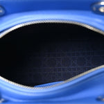Lambskin Cannage Medium Lady Dior Blue Persan