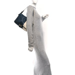 Vitello Bi-Color Mama Baguette Blue Beige