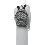 Oblique Calfskin Rider Backpack Beige Black