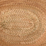 Raffia Calfskin Triomphe Teen Panier Tan