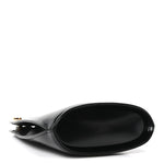 Brushed Calfskin North South Wanda Top Handle Bag Black