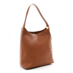Grained Calfskin Low Key Hobo MM Cognac