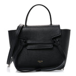 Grained Calfskin Nano Belt Bag Black