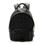 Lambskin Flower Quilted Palm Springs Backpack PM Black