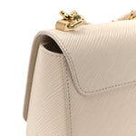 Epi Twist Braided Chain Shoulder Bag PM Quartz White