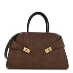 Wool Felt Medium Hug Bag Brown