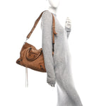 Suede Calfskin Classic Hardware Medium Le City Camel