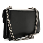 Pebbled Calfskin Small Dionysus Shoulder Bag Black