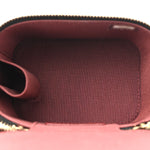 Calfskin Quilted Mini Perfect Fit Vanity Case With Chain Black