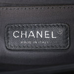 Lambskin Quilted Medium Boy Flap Black