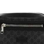 Soft GG Supreme Monogram Web Belt Bag Black Grey