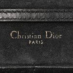 Calfskin Studded Diorama Wallet on Chain Pouch Black