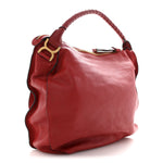 Calfskin Large Marcie Hobo Red